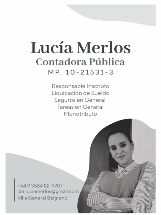 Lucia Merlos - Villa General Belgrano